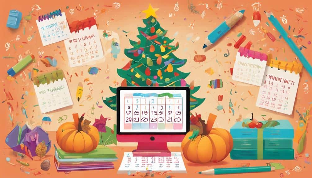 holidays disrupt school schedules