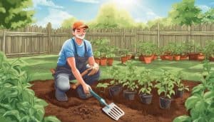 planting tomatoes in soil